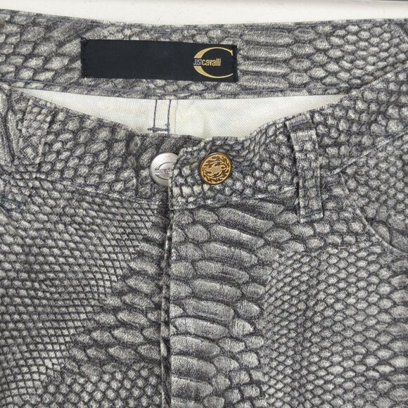 Just Cavalli Women’s Snake Print Pants Sz 44 Sz 12 Made in Italy ITTIERRE USA - Picture 5 of 16